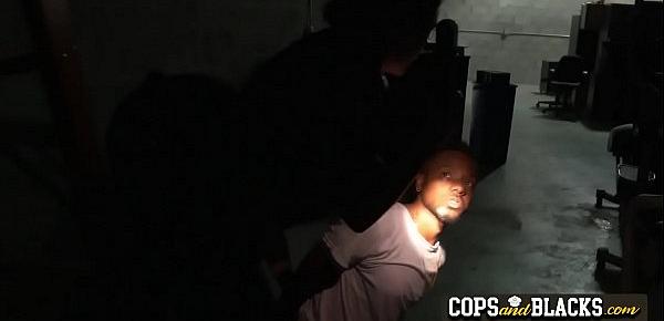  Black criminal is fucking and banging two big titty MILF cops to avoid jail.